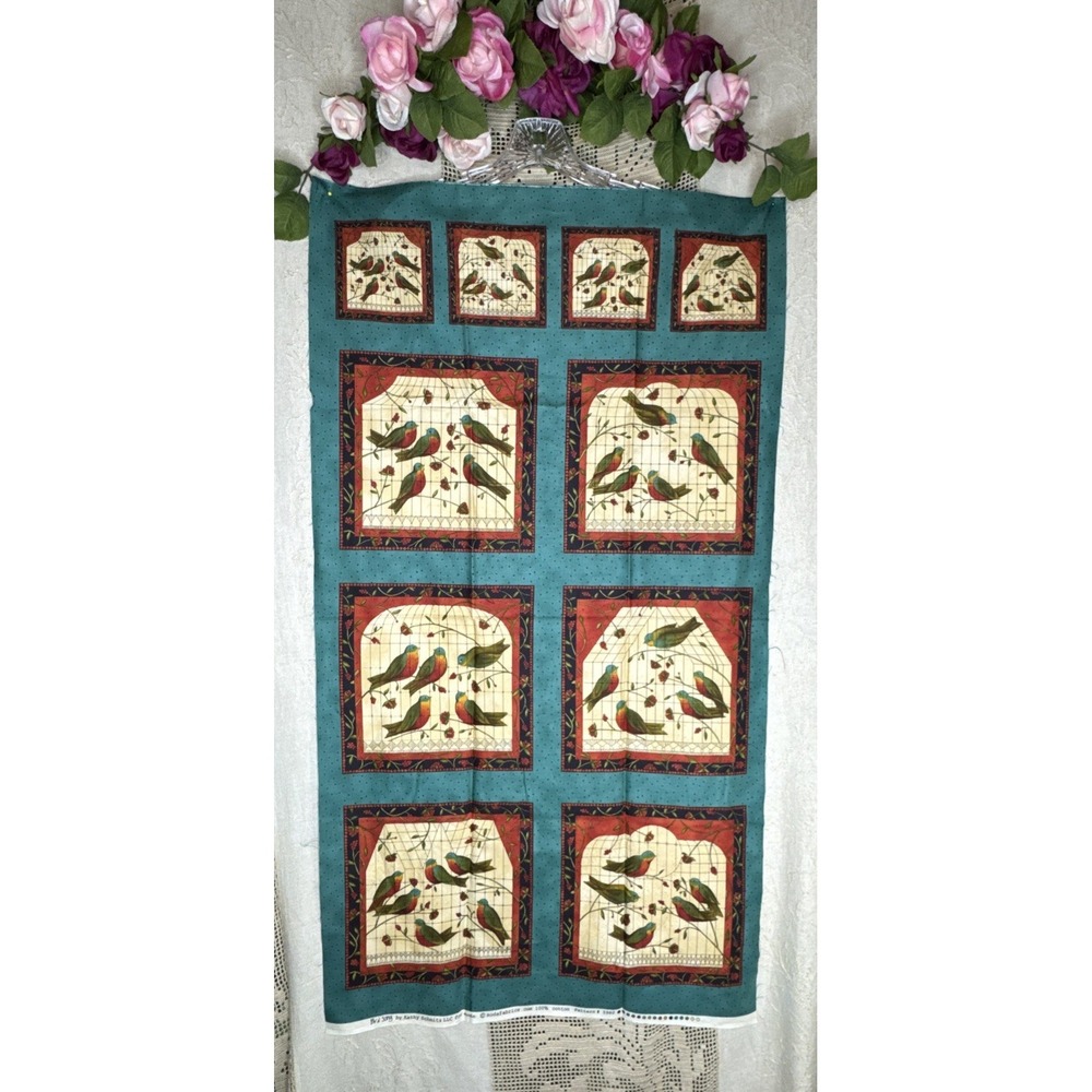 Kathy Schmitz "Bird Song" Moda Fabrics Quilting Fabric Panel 24" X 42" New